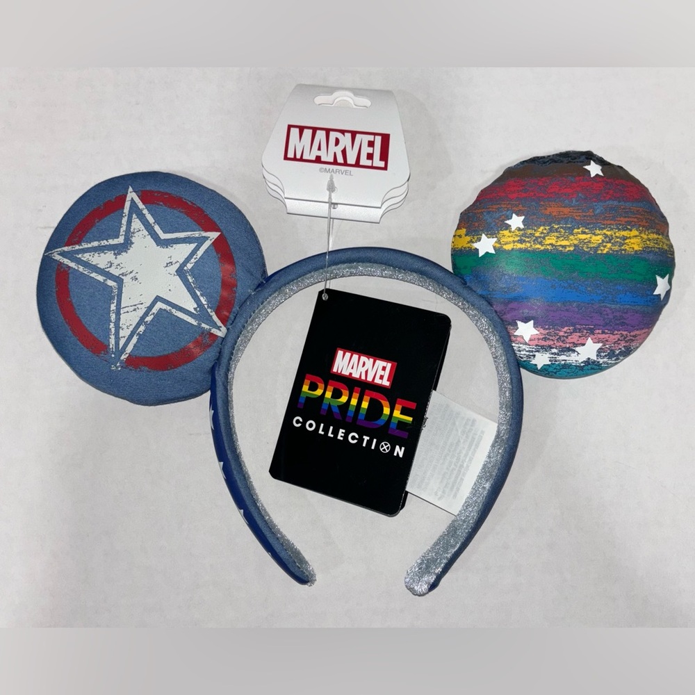 Captain America Marvel Disney Pride Rainbow Collection Ears Headband